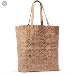 Alex and Ani Gabriel leather tote in Blush